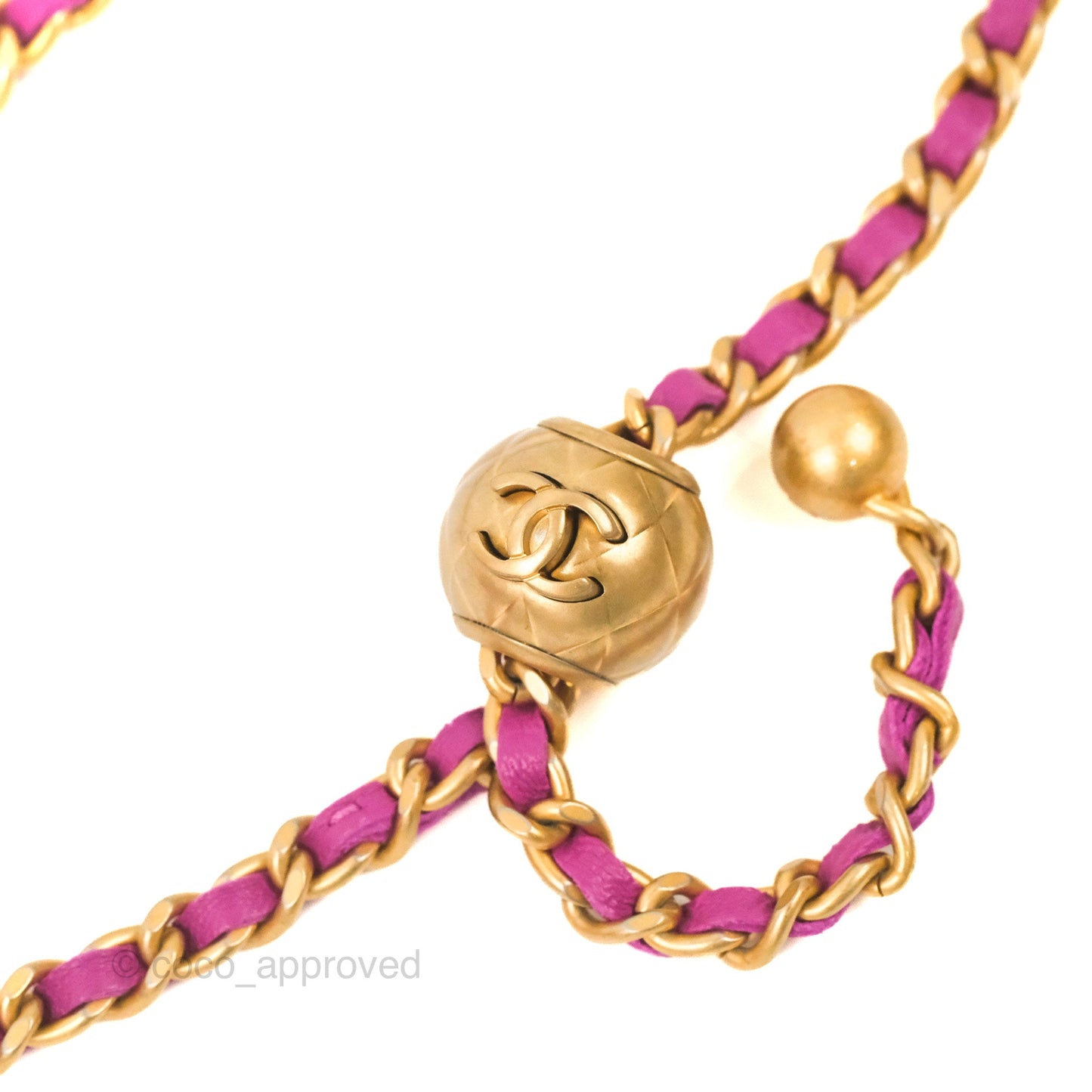 Chanel Classic Mini Pearl Crush Vanity With Chain Purple Lambskin Aged Gold Hardware