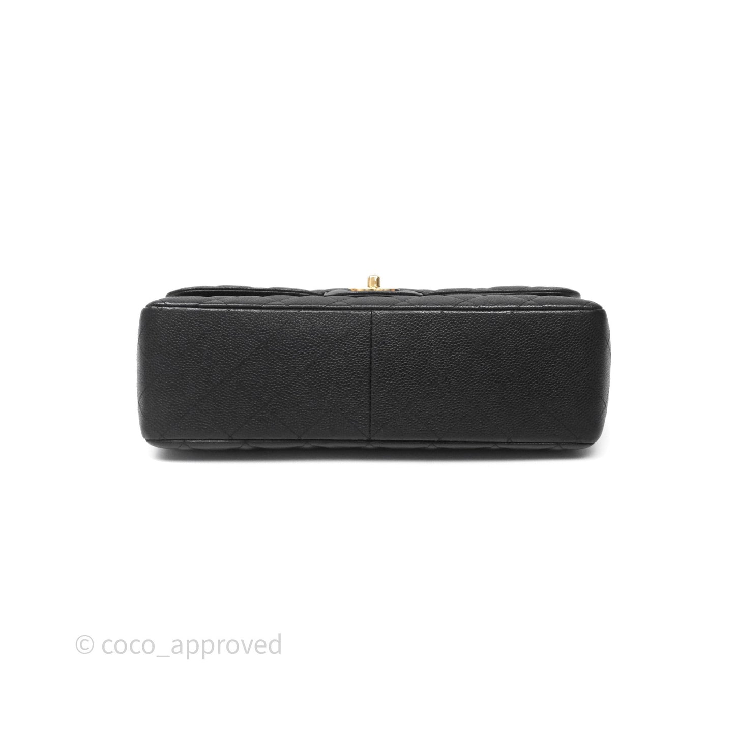 Chanel Jumbo Single Flap Black Caviar Gold Hardware⁣⁣