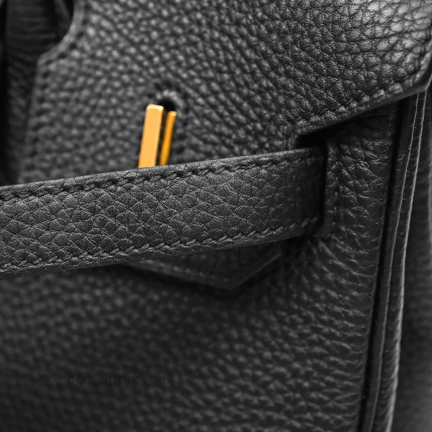 Hermès Birkin 30 Black Noir 89 Togo Gold Hardware