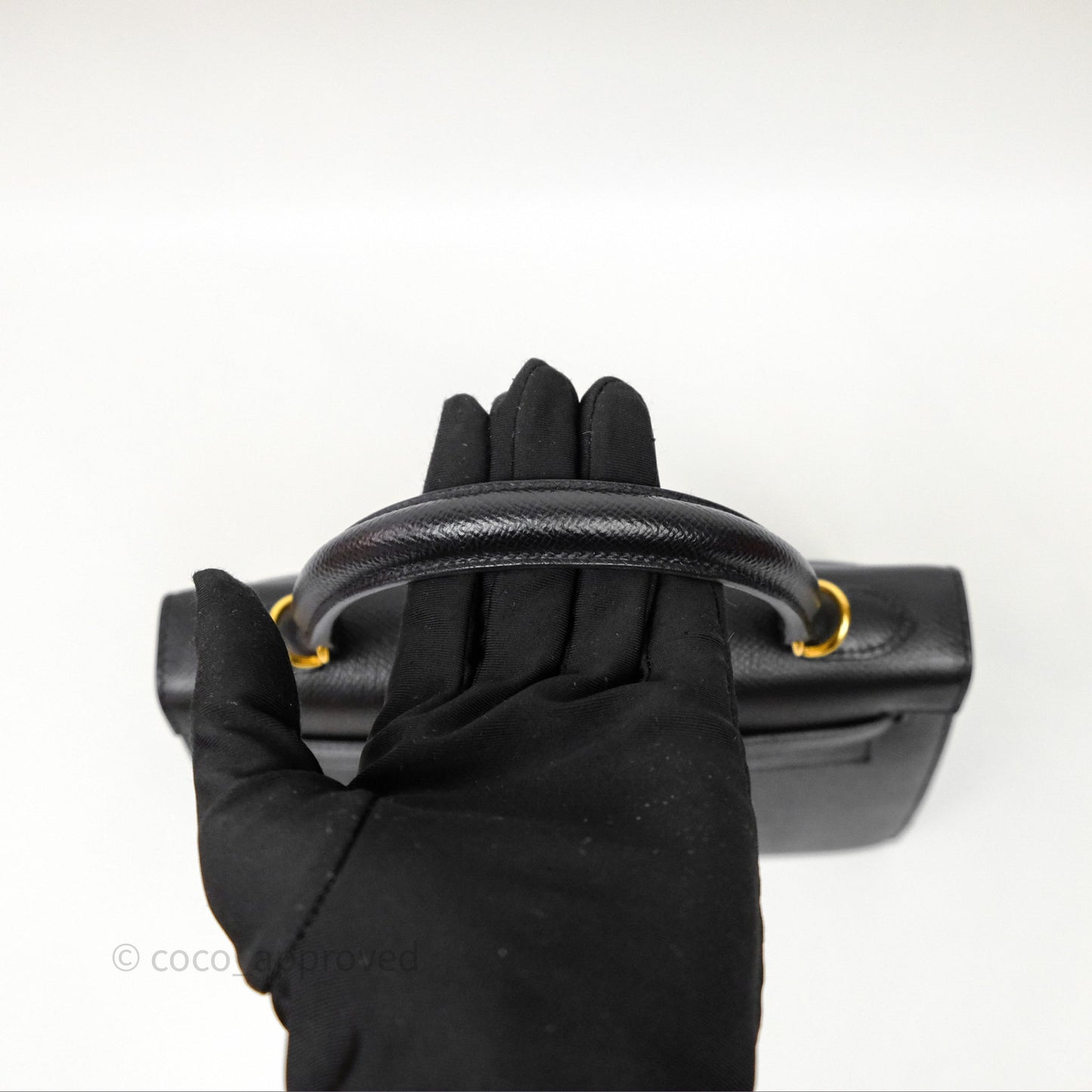 Hermès Kelly 25 Sellier Noir Black 89 Epsom Gold Hardware