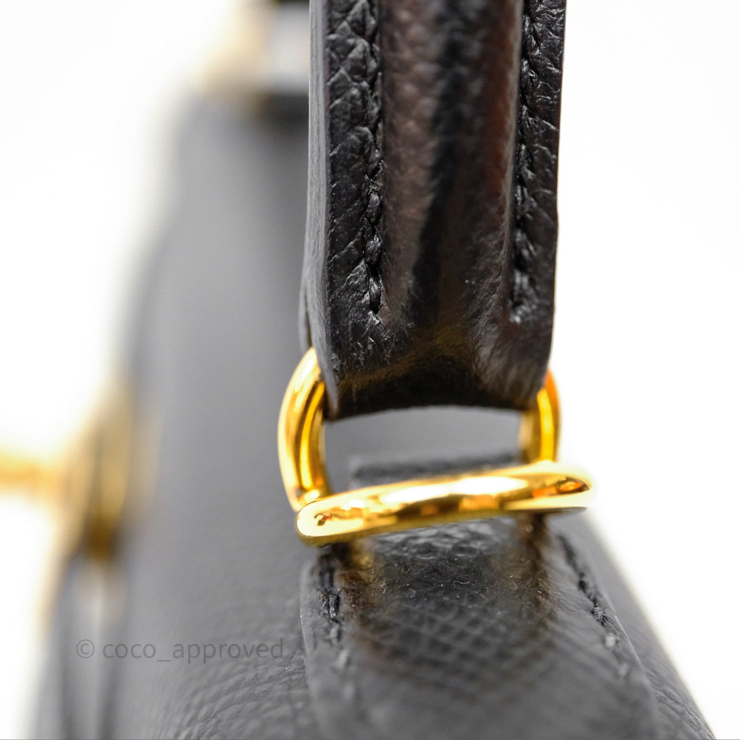 Hermès Kelly 25 Sellier Noir Black 89 Epsom Gold Hardware