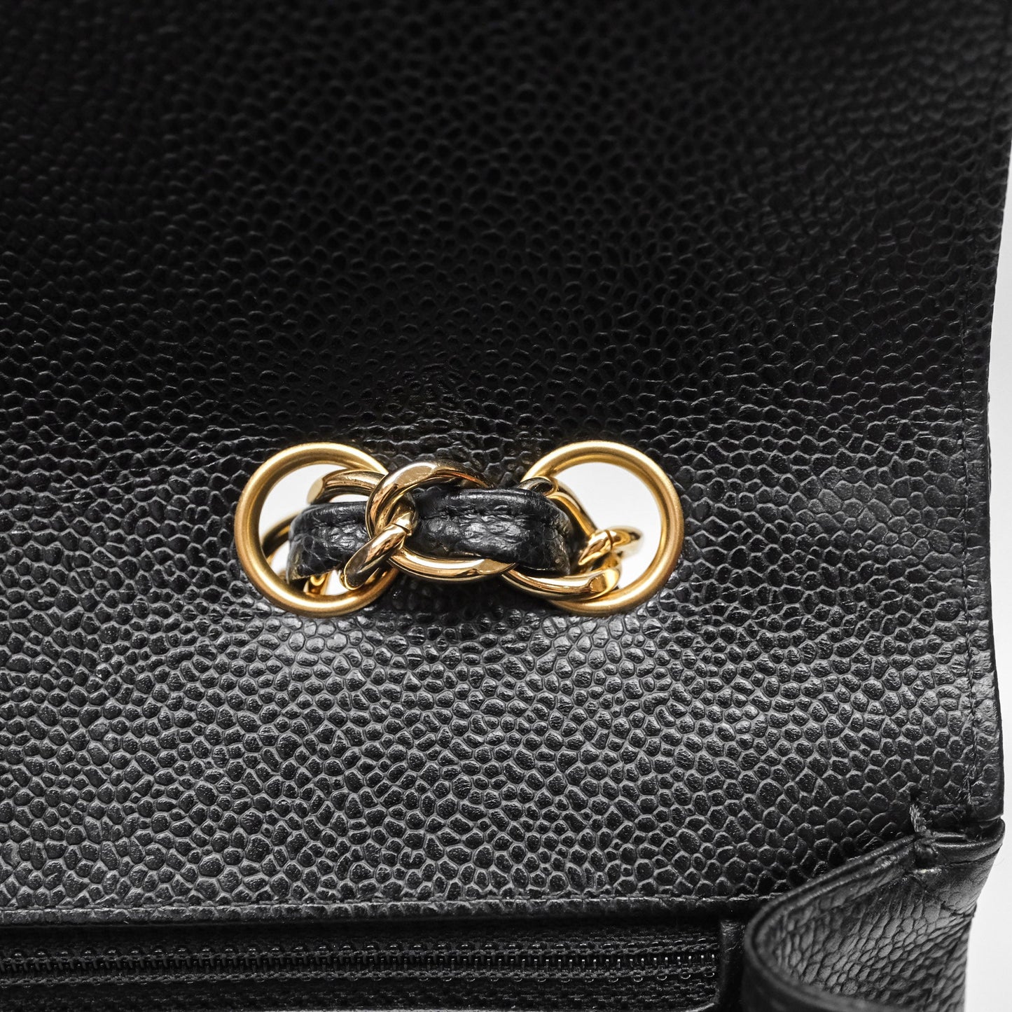 Chanel Jumbo Single Flap Black Caviar Gold Hardware⁣⁣