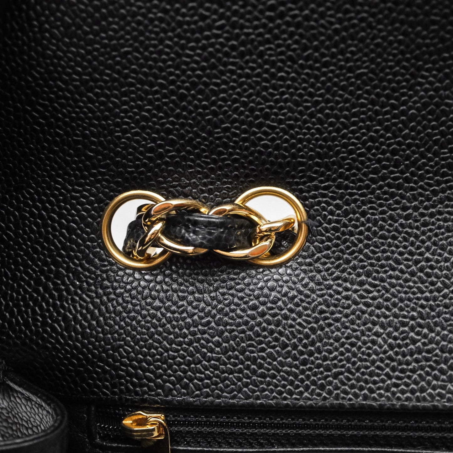 Chanel Jumbo Single Flap Black Caviar Gold Hardware⁣⁣