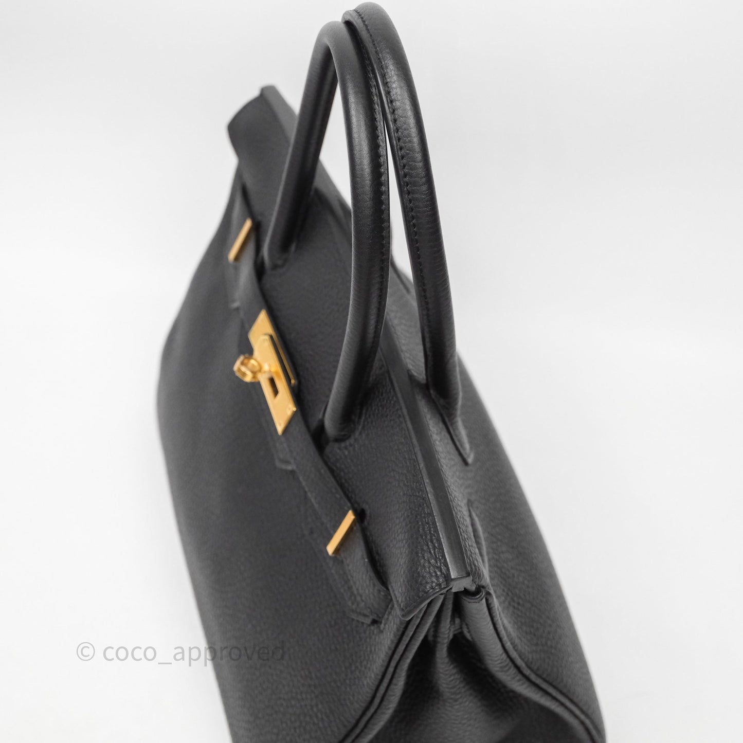 Hermès Birkin 30 Black Noir 89 Togo Gold Hardware