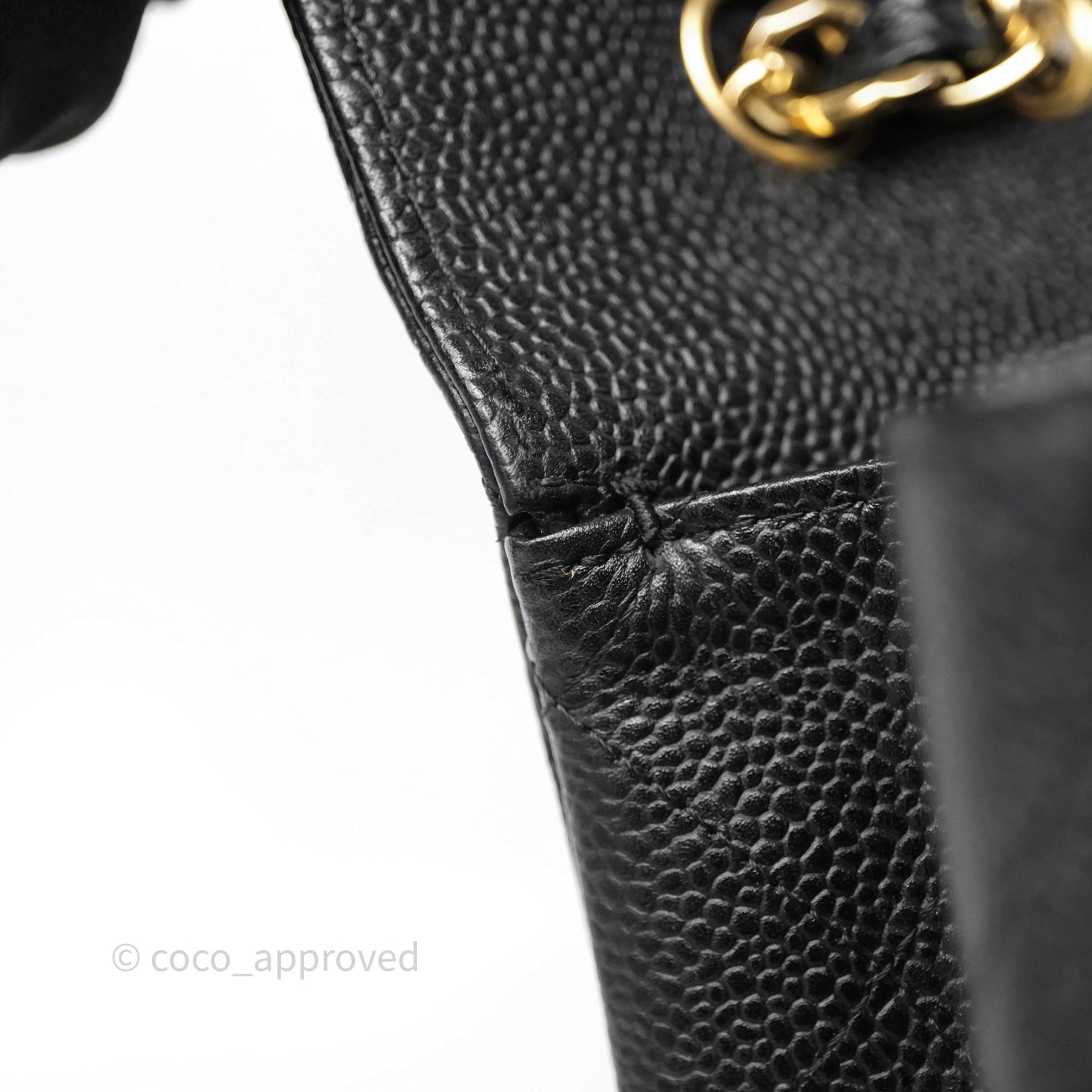 Chanel Jumbo Single Flap Black Caviar Gold Hardware⁣⁣