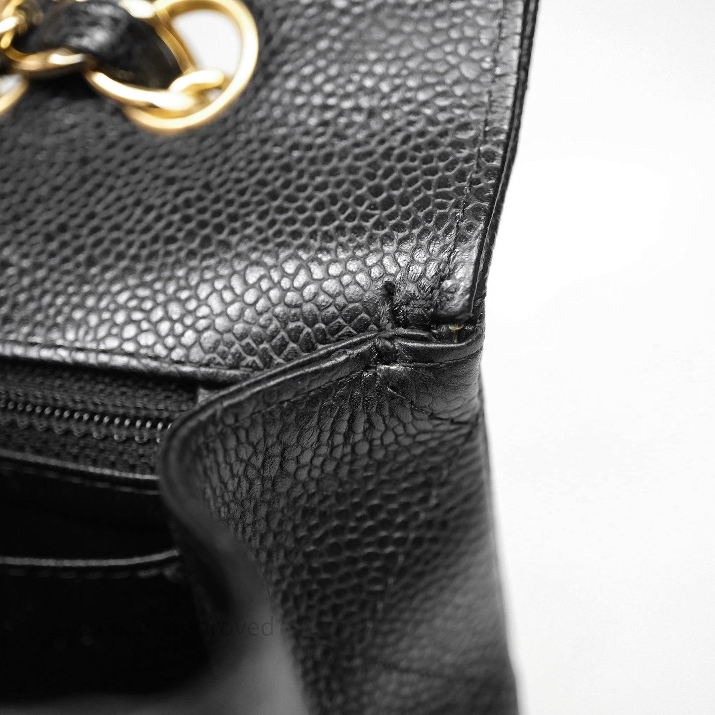 Chanel Jumbo Single Flap Black Caviar Gold Hardware⁣⁣
