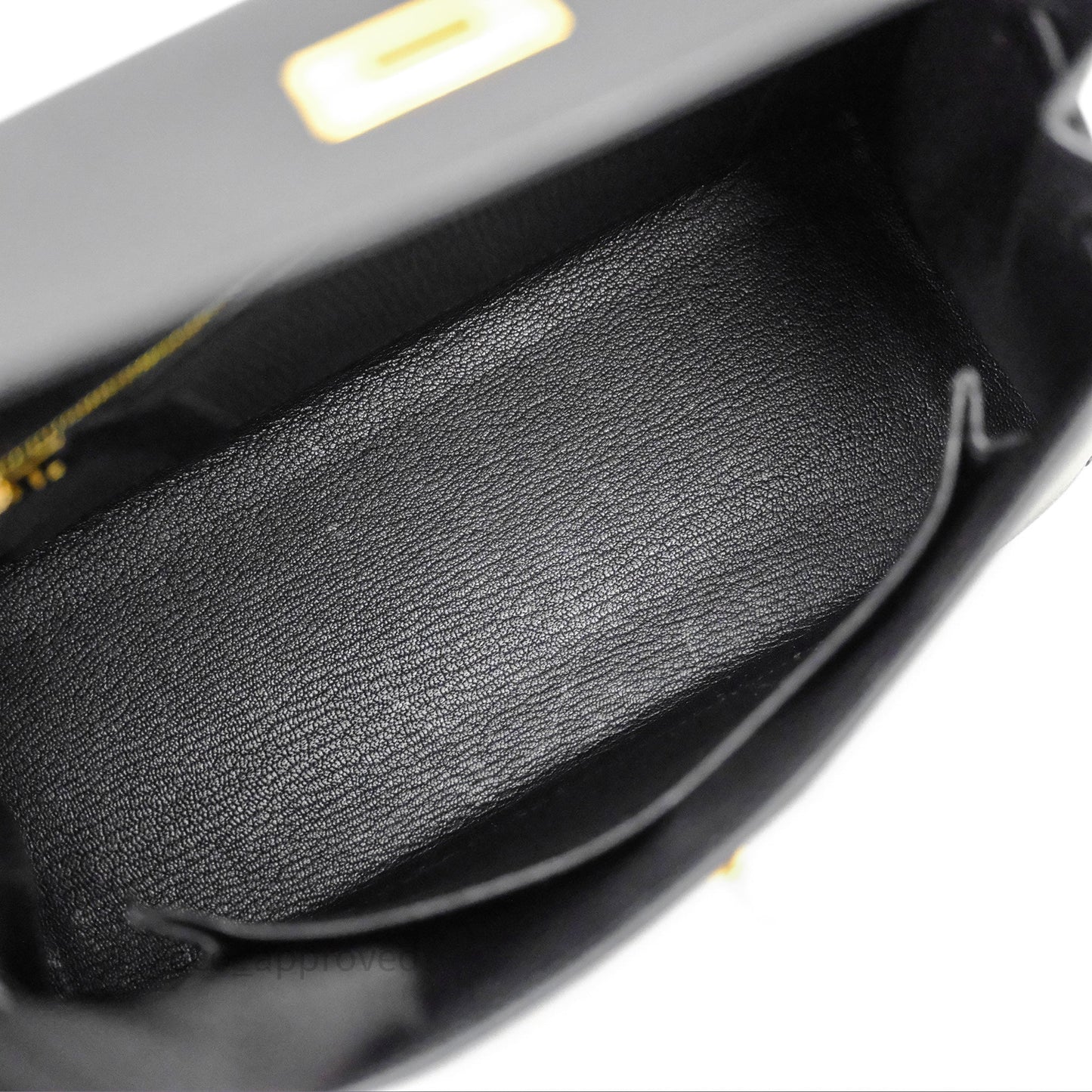Hermès Kelly 25 Sellier Noir Black 89 Epsom Gold Hardware