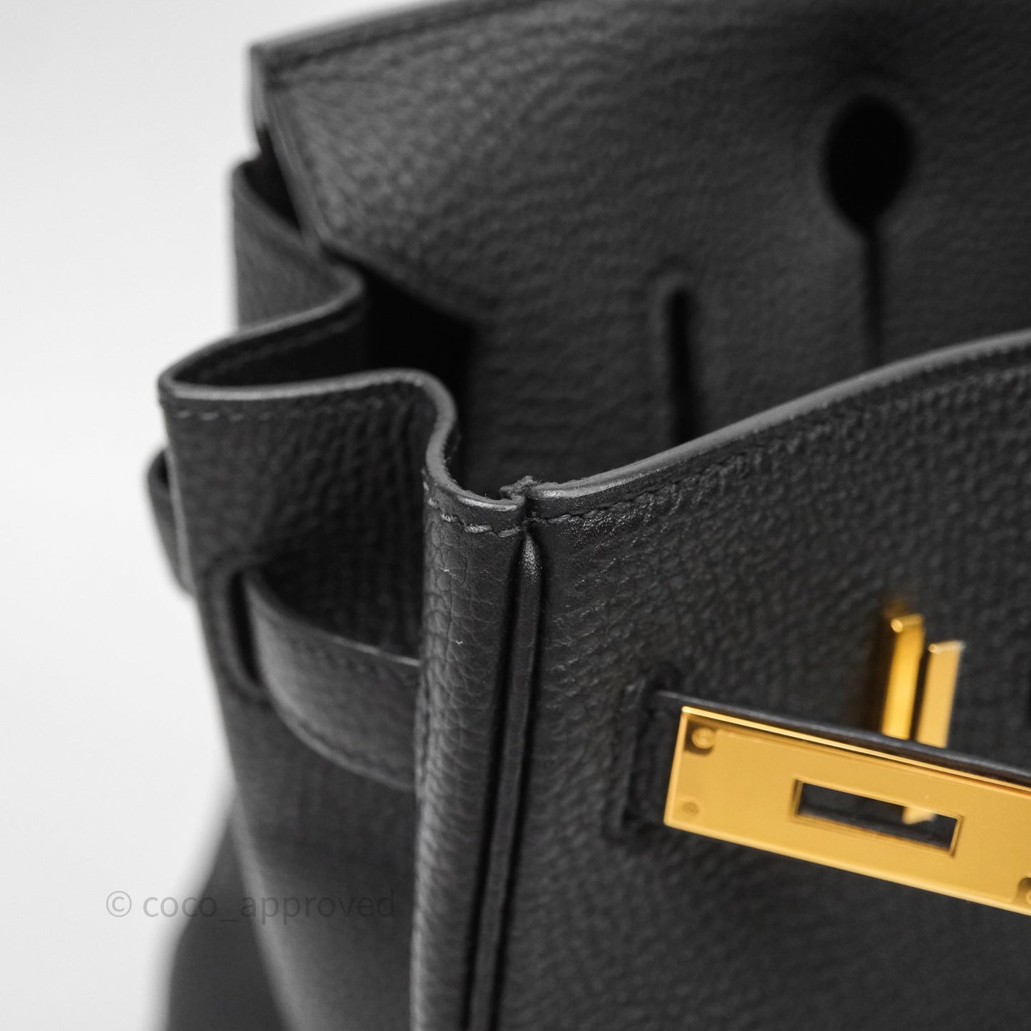 Hermès Birkin 30 Black Noir 89 Togo Gold Hardware