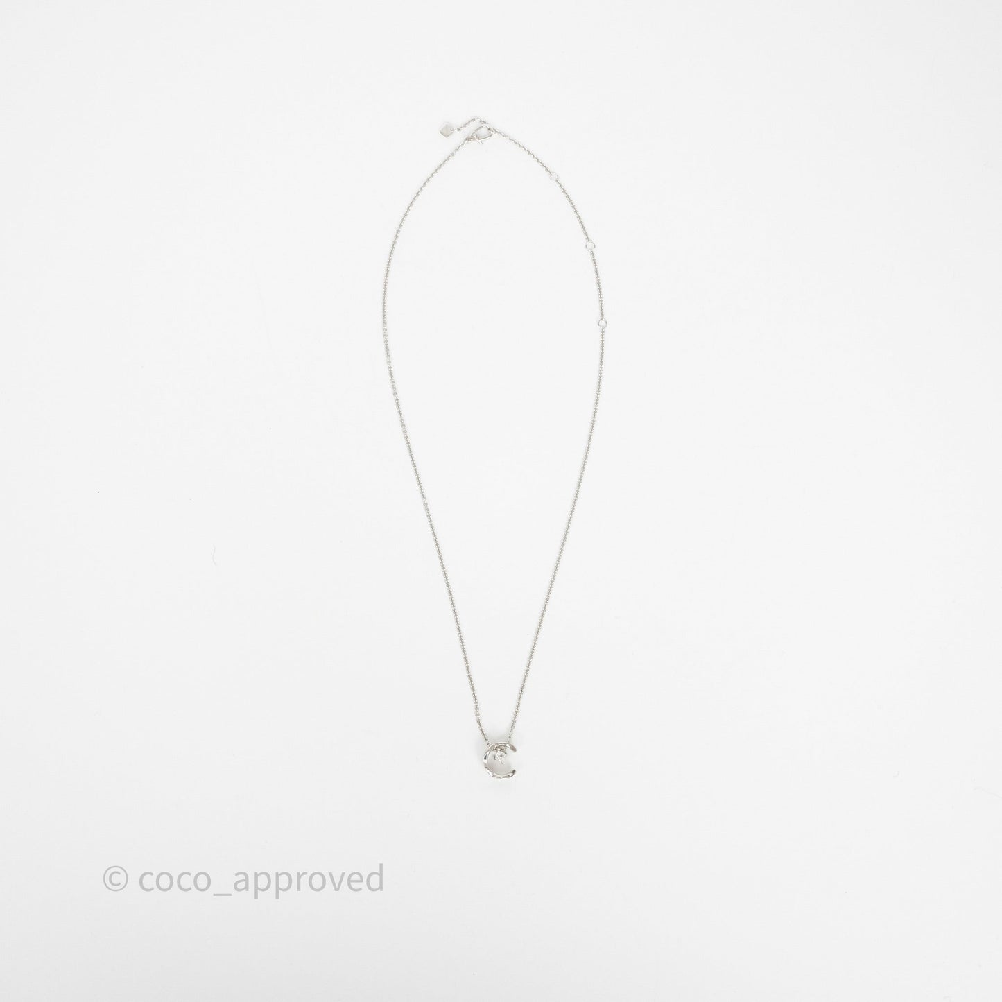 Chanel Coco Necklace 18K White Gold Diamonds