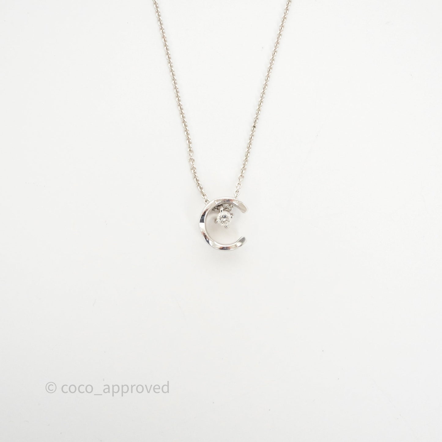 Chanel Coco Necklace 18K White Gold Diamonds