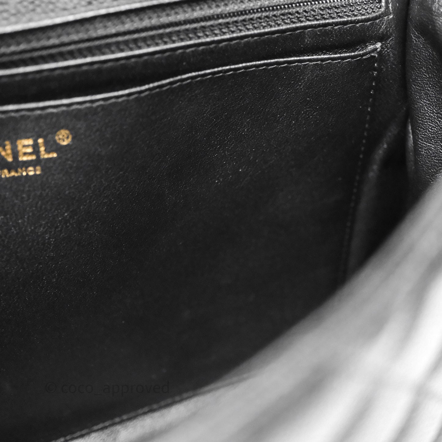 Chanel Jumbo Single Flap Black Caviar Gold Hardware⁣⁣