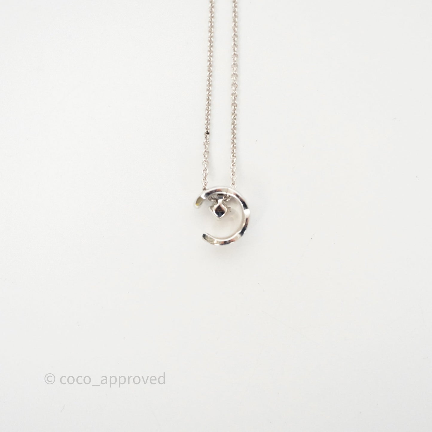 Chanel Coco Necklace 18K White Gold Diamonds