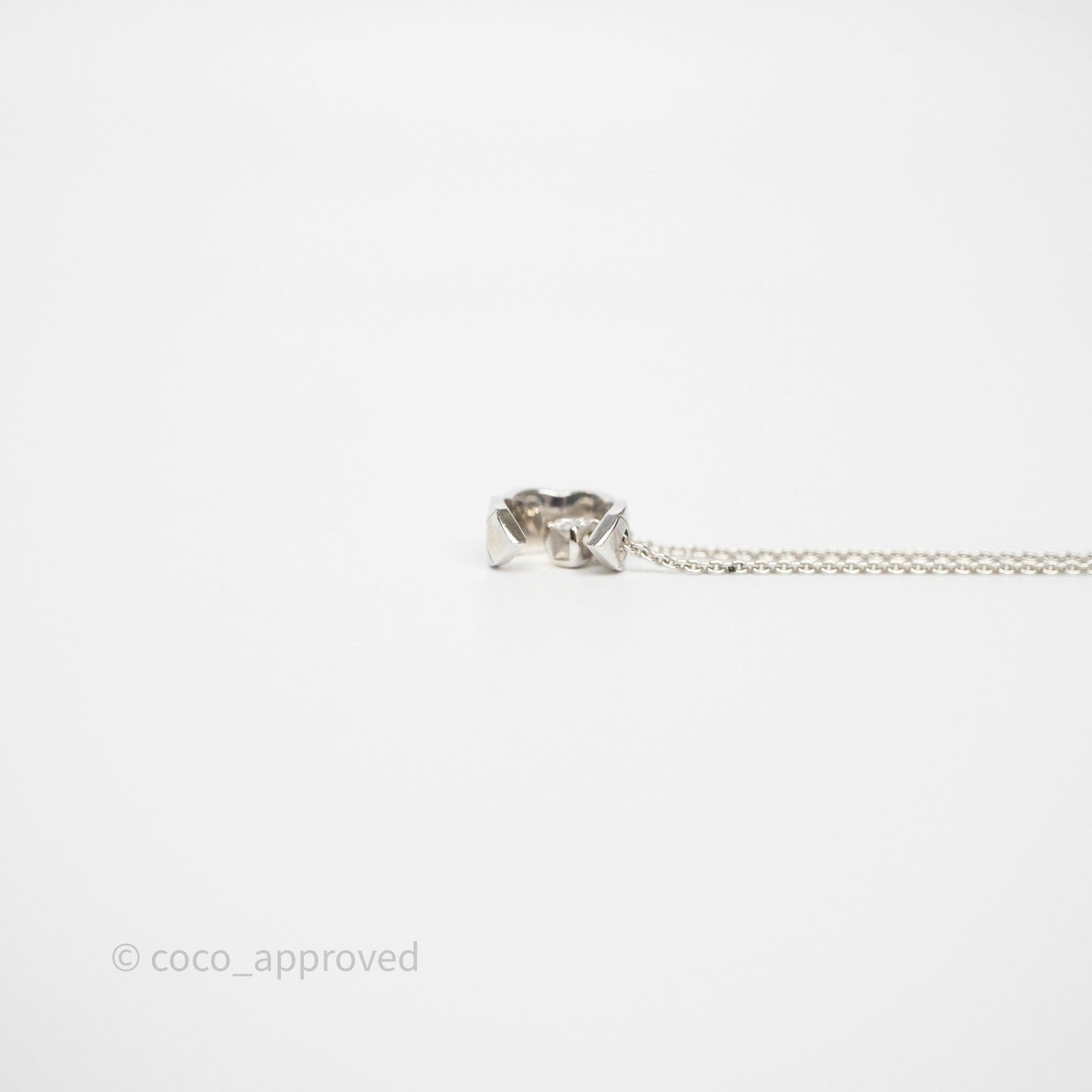 Chanel Coco Necklace 18K White Gold Diamonds