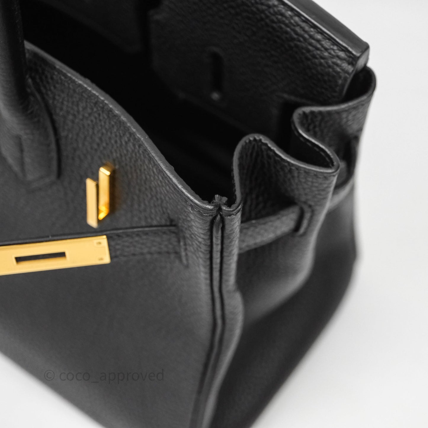 Hermès Birkin 30 Black Noir 89 Togo Gold Hardware