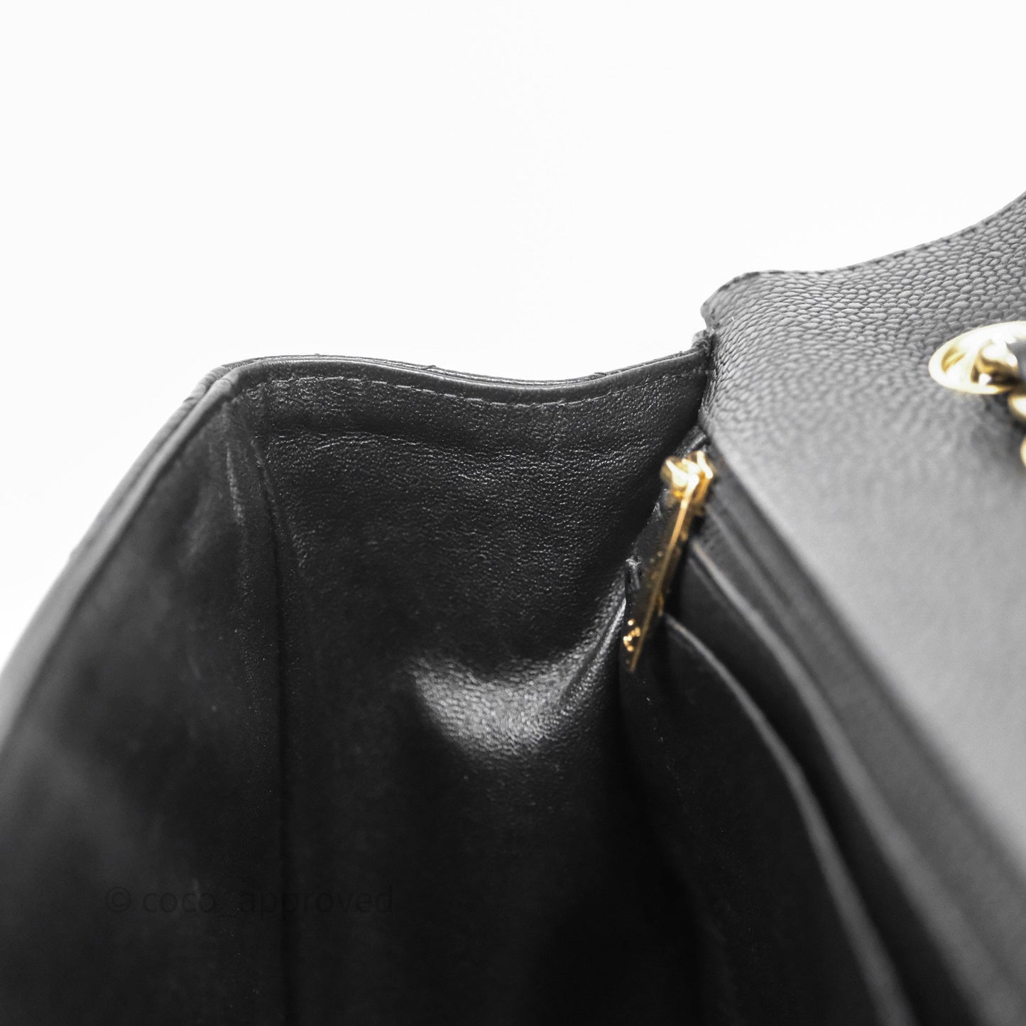Chanel Jumbo Single Flap Black Caviar Gold Hardware⁣⁣