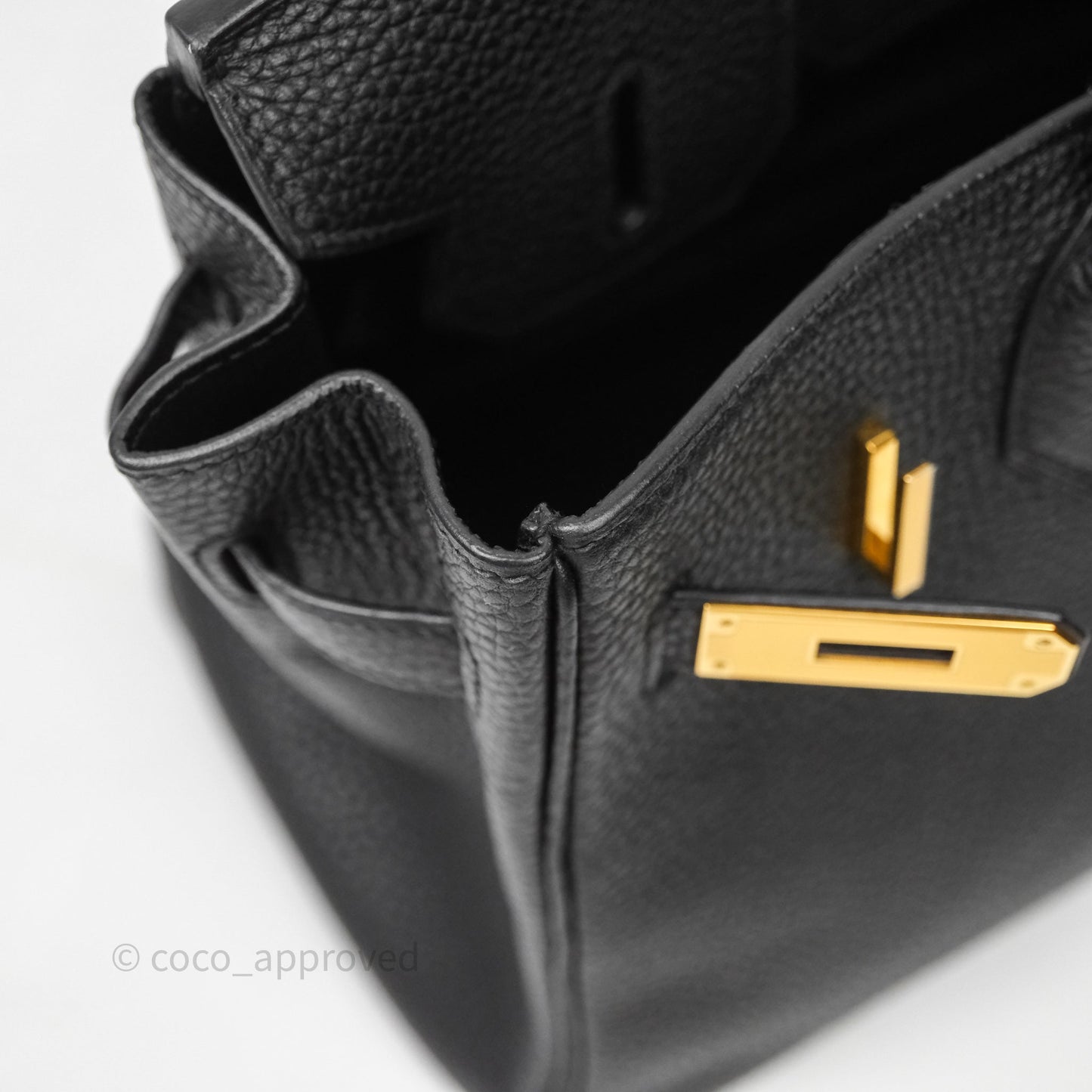 Hermès Birkin 30 Black Noir 89 Togo Gold Hardware