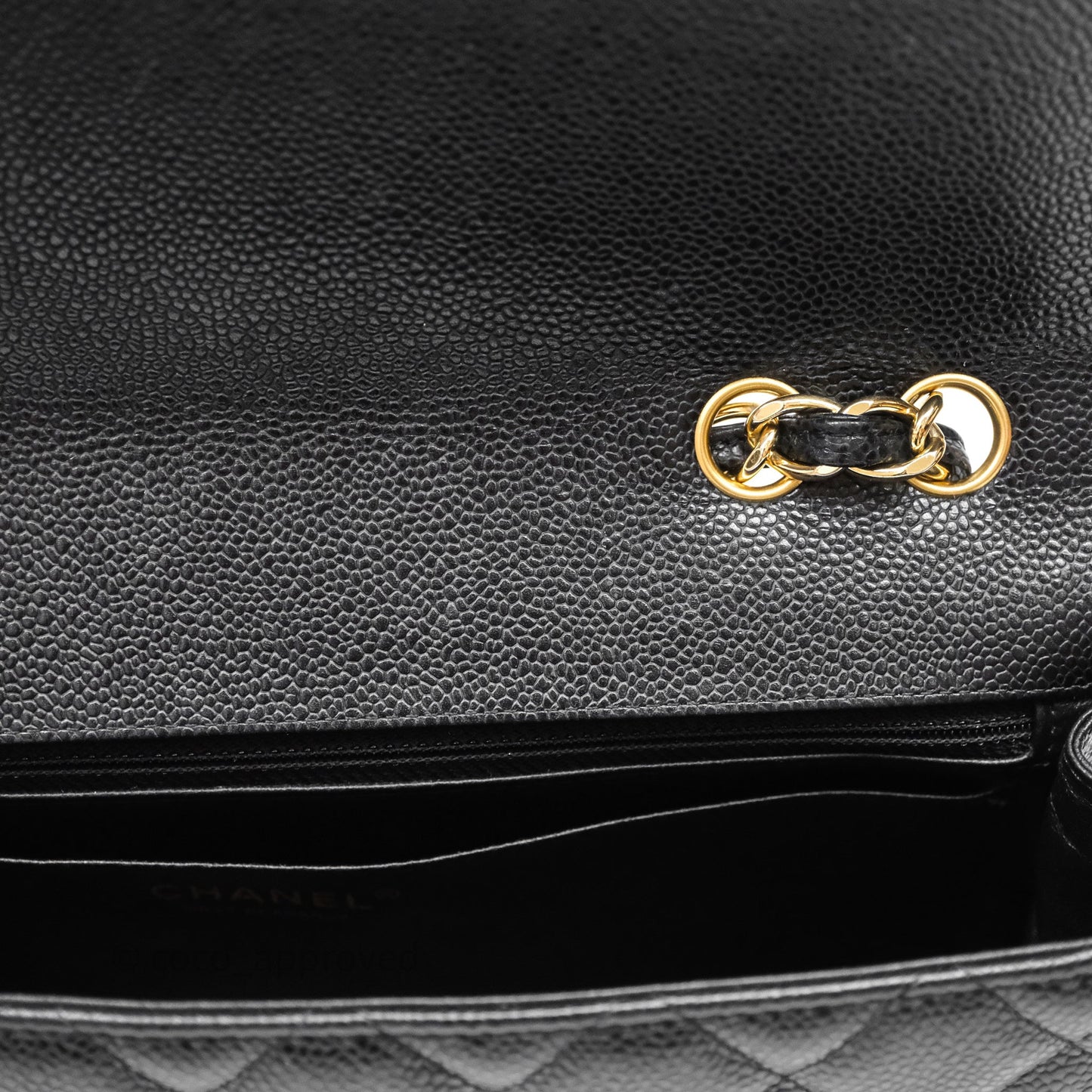 Chanel Jumbo Single Flap Black Caviar Gold Hardware⁣⁣