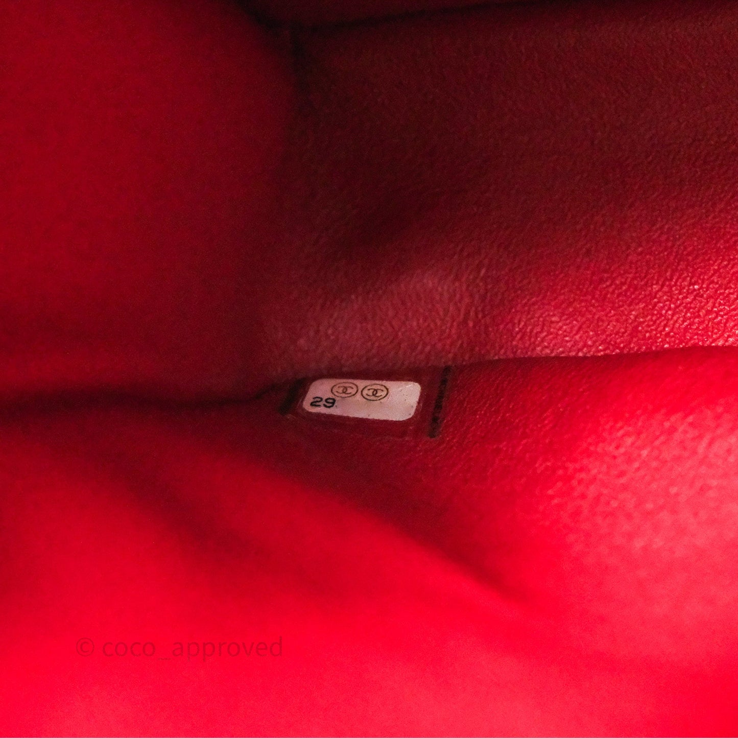 Chanel Classic M/L Medium Double Flap Red Lambskin Gold Hardware