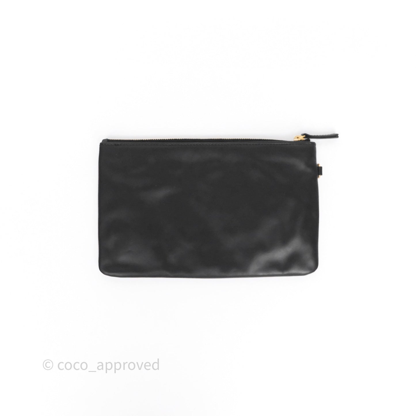 Chanel 22 Medium Black Crumpled Calfskin Aged Gold Hardware