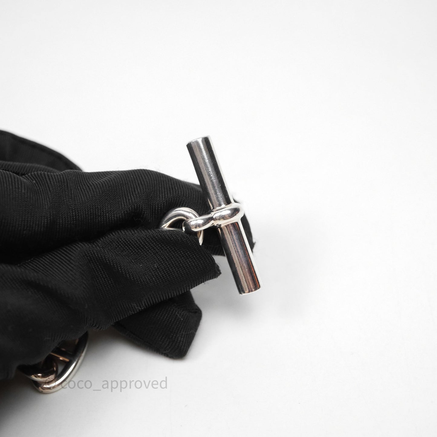 Hermès Chaîne d'Ancre Bracelet Silver Tone