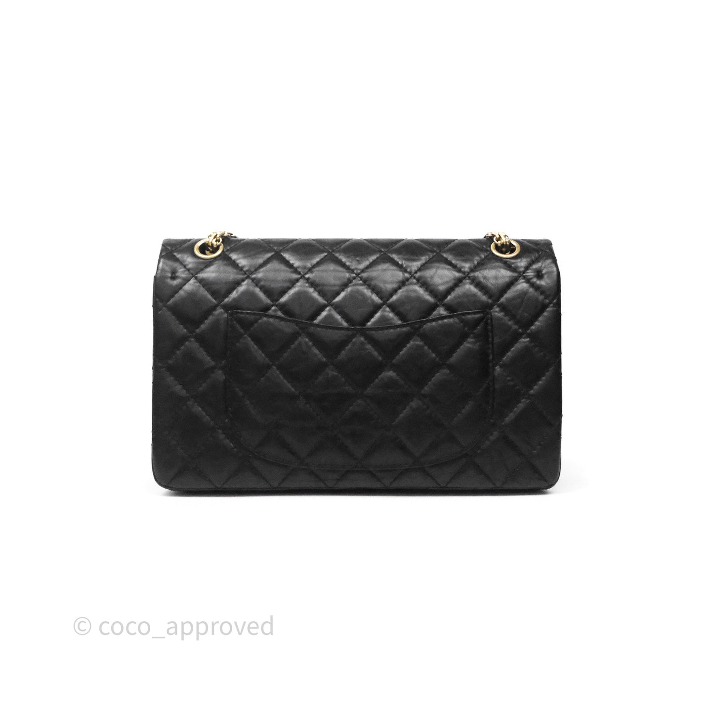 Chanel Reissue Quilted Calfskin Black Aged Gold Hardware 226