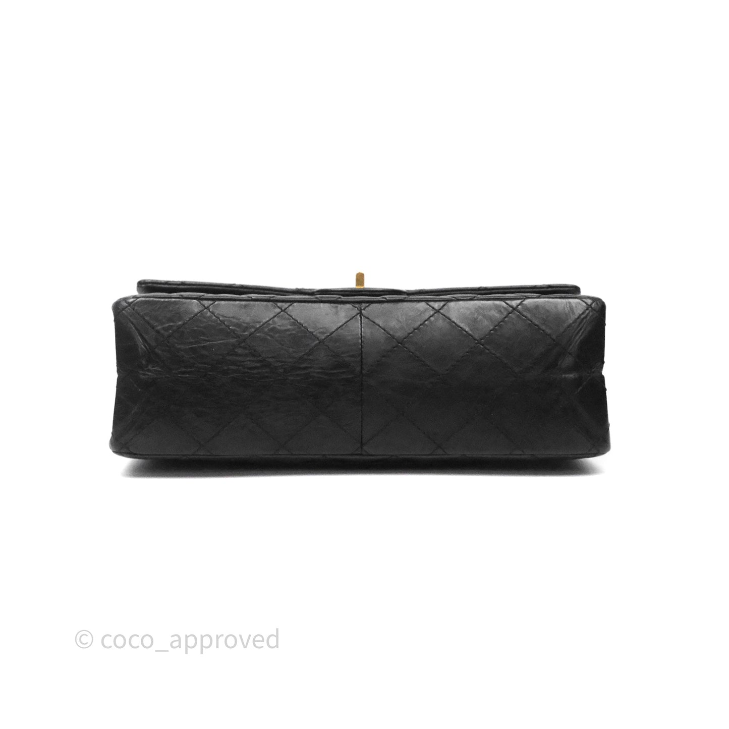 Chanel Reissue Quilted Calfskin Black Aged Gold Hardware 226