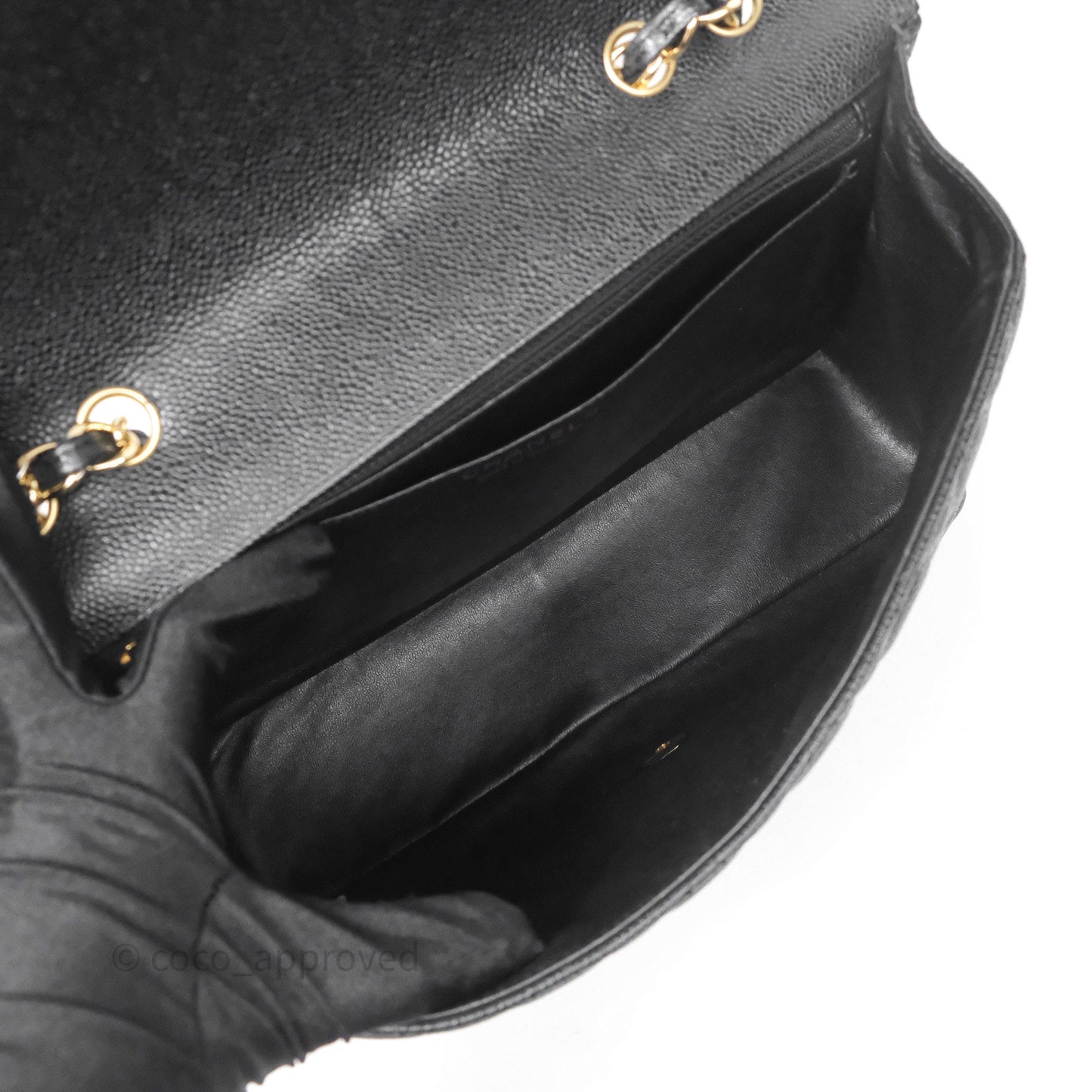 Chanel Jumbo Single Flap Black Caviar Gold Hardware⁣⁣