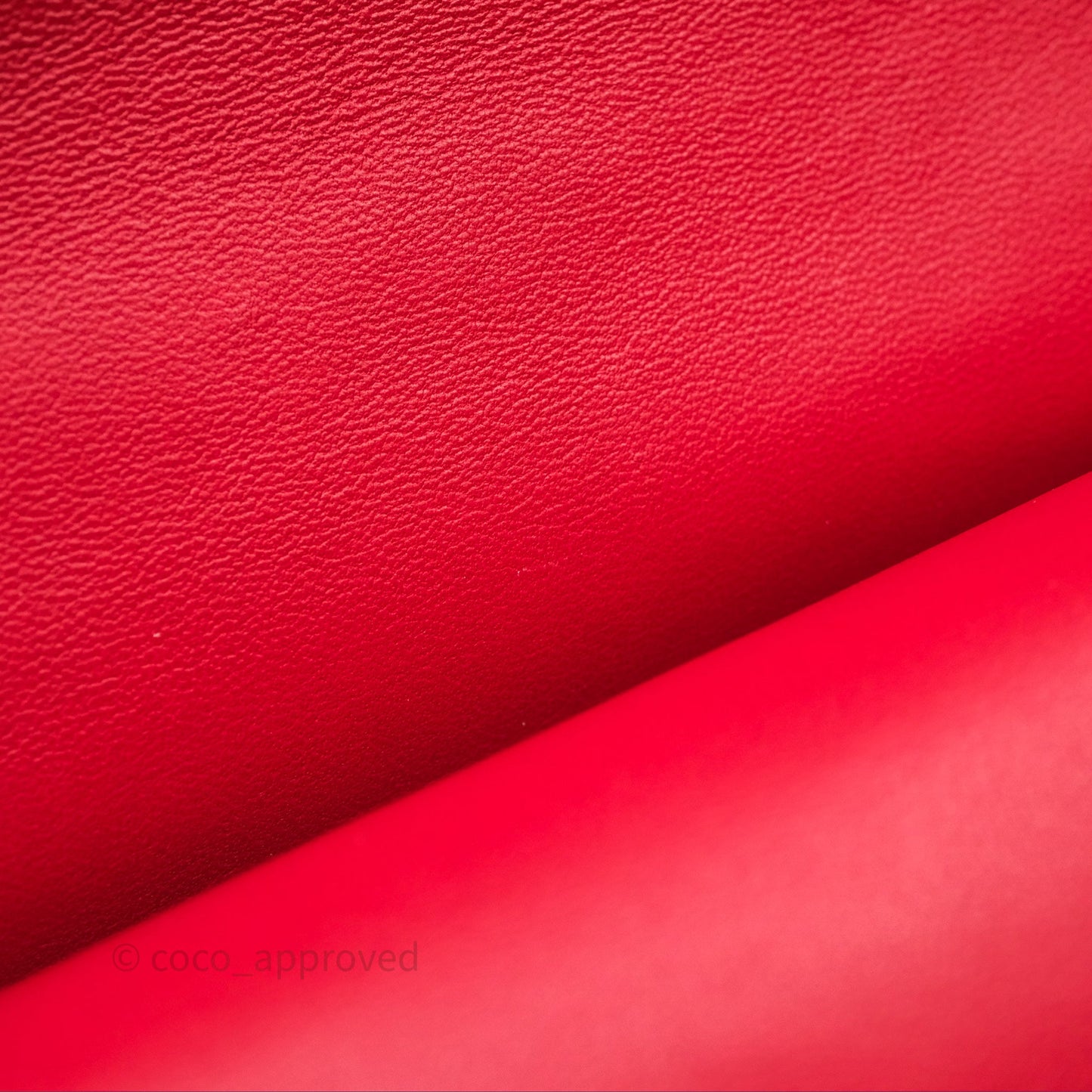 Chanel Classic M/L Medium Double Flap Red Lambskin Gold Hardware