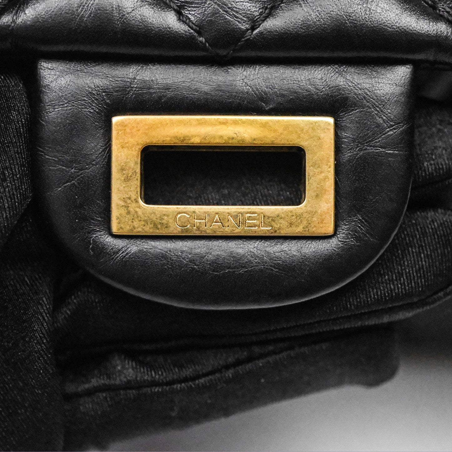 Chanel Reissue Quilted Calfskin Black Aged Gold Hardware 226