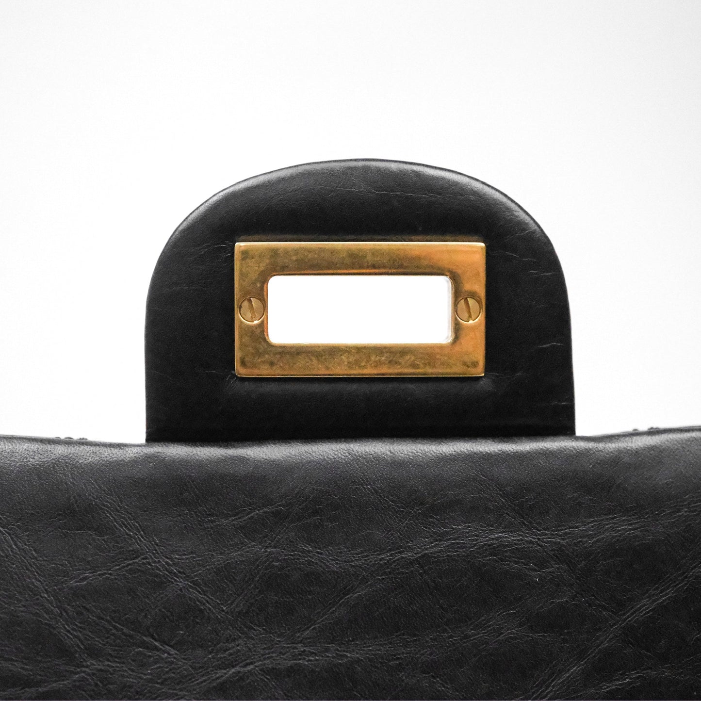 Chanel Reissue Quilted Calfskin Black Aged Gold Hardware 226