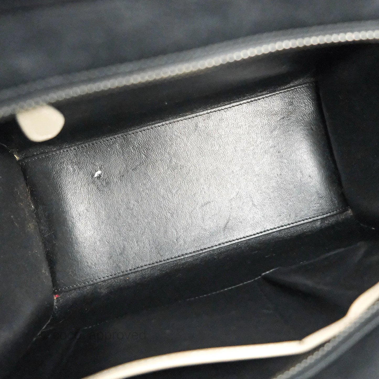 Celine Micro Luggage Bag Taupe/Blue/Black Calfskin