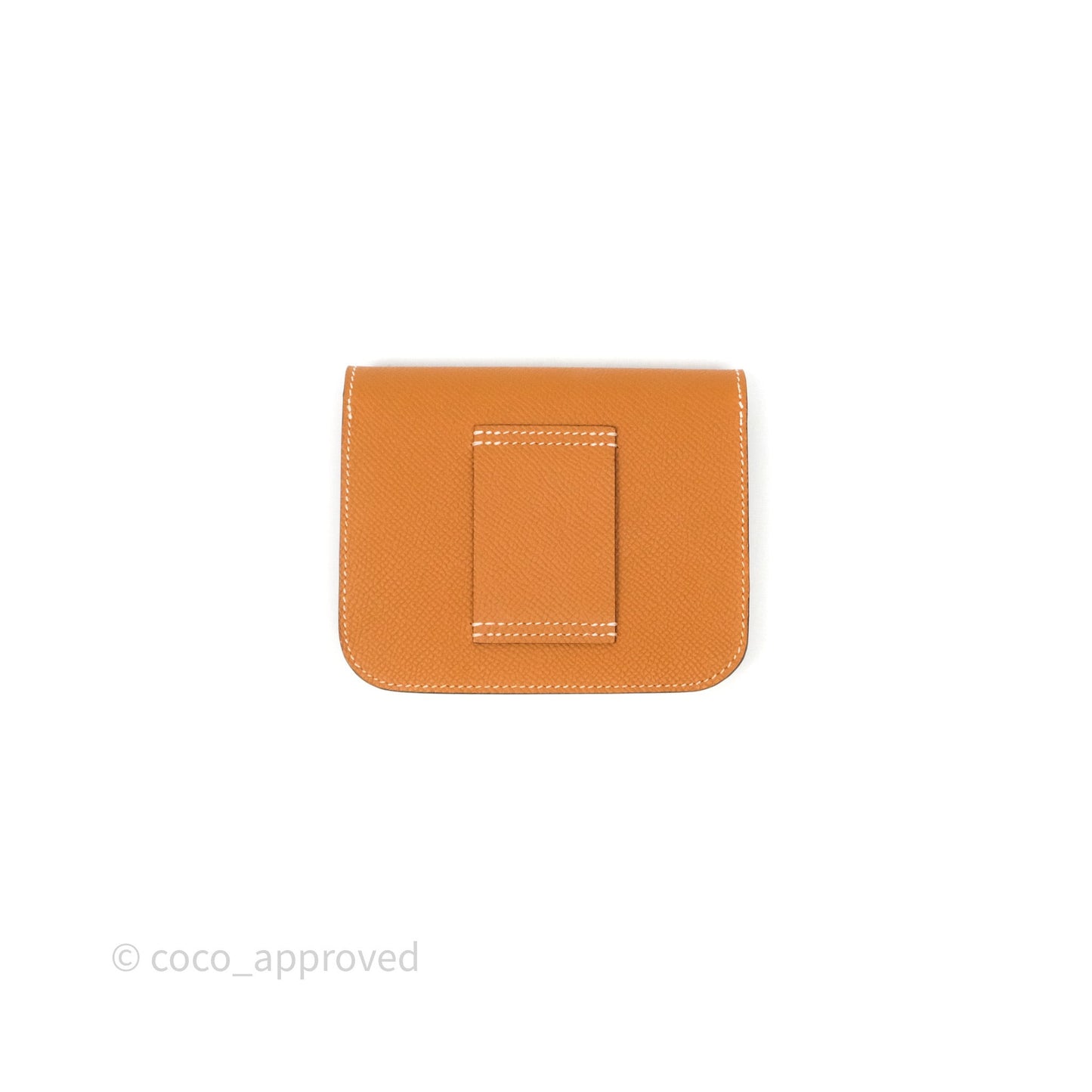 Hermès Constance Slim Wallet Toffee 1H Epsom Gold Hardware