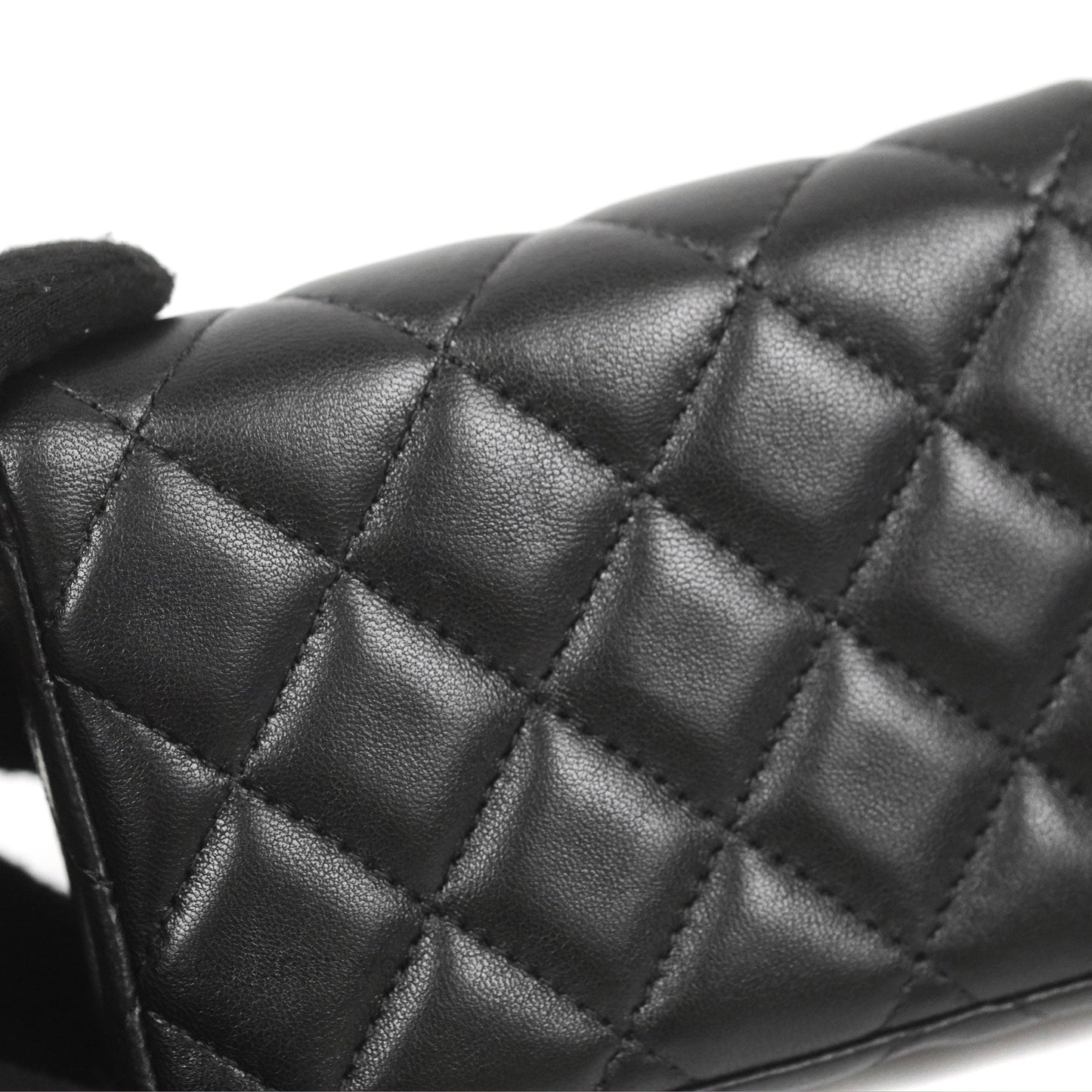 Chanel Coco Hearts Clutch On Chain Black Lambskin Gold Hardware