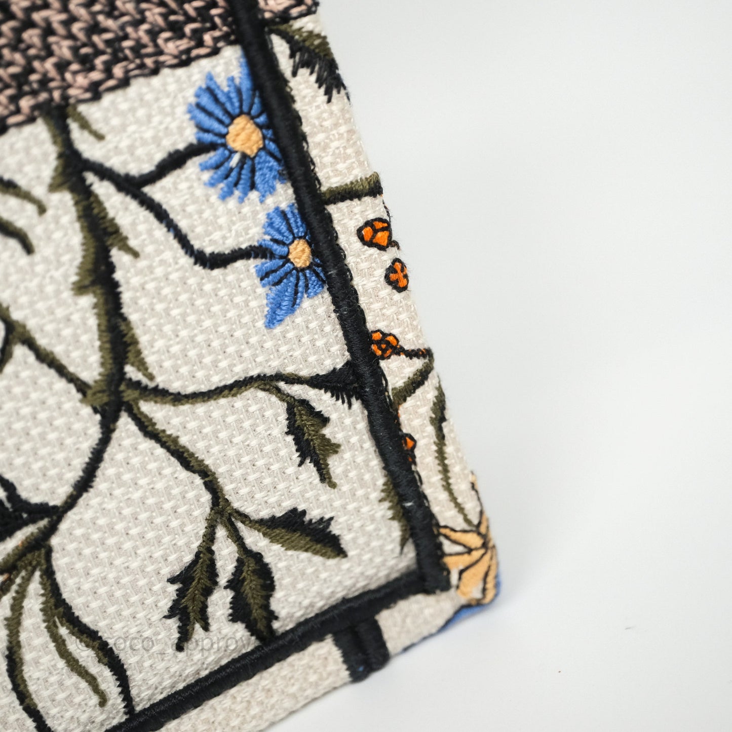 Dior Medium Book Tote Rosa Mutabilis Embroidered Canvas