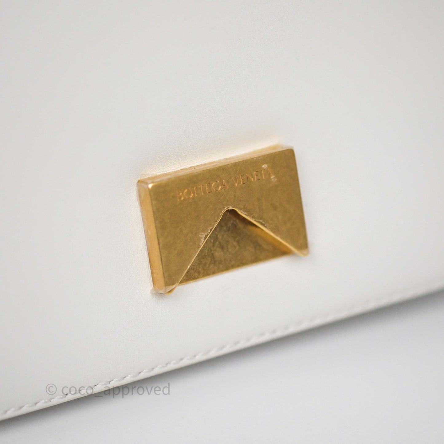 Bottega Veneta Small Mount Envelope Bag White