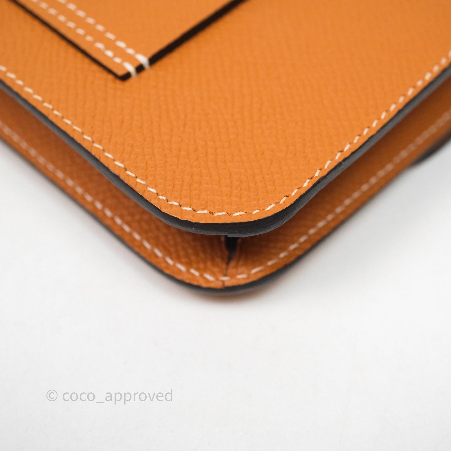 Hermès Constance Slim Wallet Toffee 1H Epsom Gold Hardware