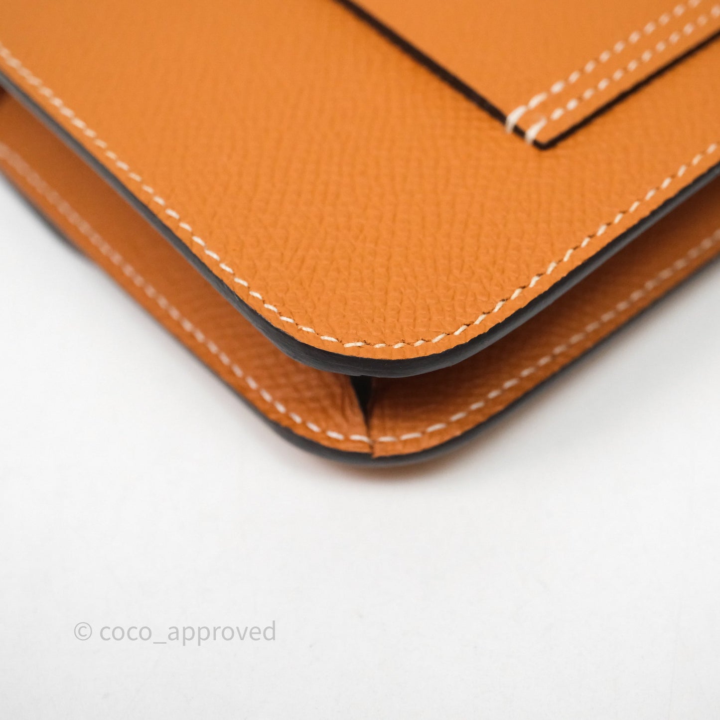 Hermès Constance Slim Wallet Toffee 1H Epsom Gold Hardware