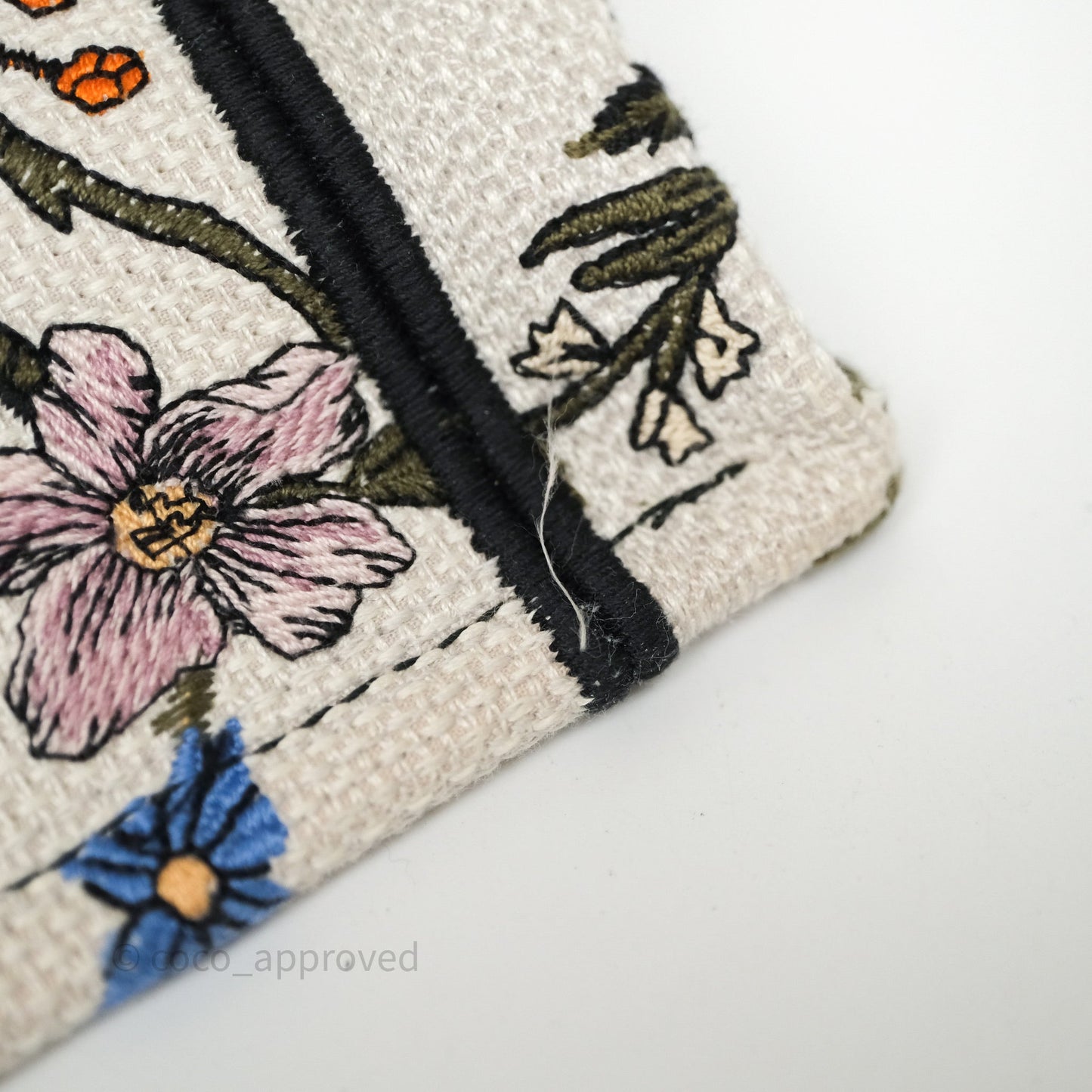 Dior Medium Book Tote Rosa Mutabilis Embroidered Canvas