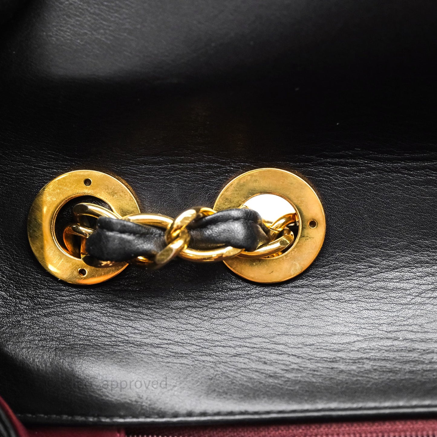 Chanel Vintage Jumbo Single Flap Black Lambskin 24K Gold Hardware