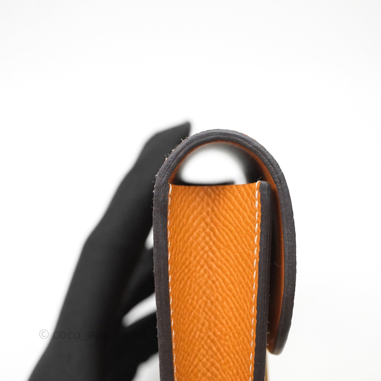 Hermès Constance Slim Wallet Toffee 1H Epsom Gold Hardware