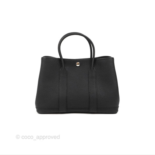 Hermes Garden Party 30 Black Negonda