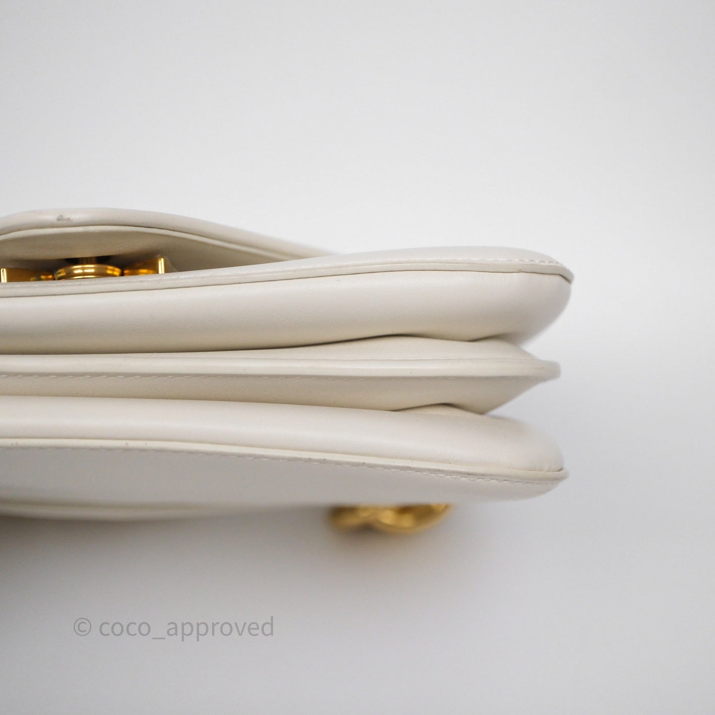 Bottega Veneta Small Mount Envelope Bag White