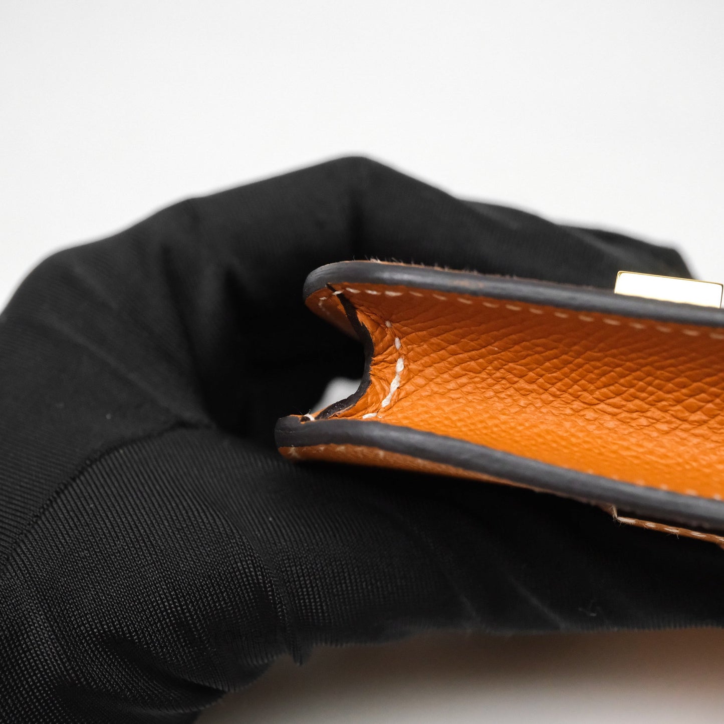 Hermès Constance Slim Wallet Toffee 1H Epsom Gold Hardware