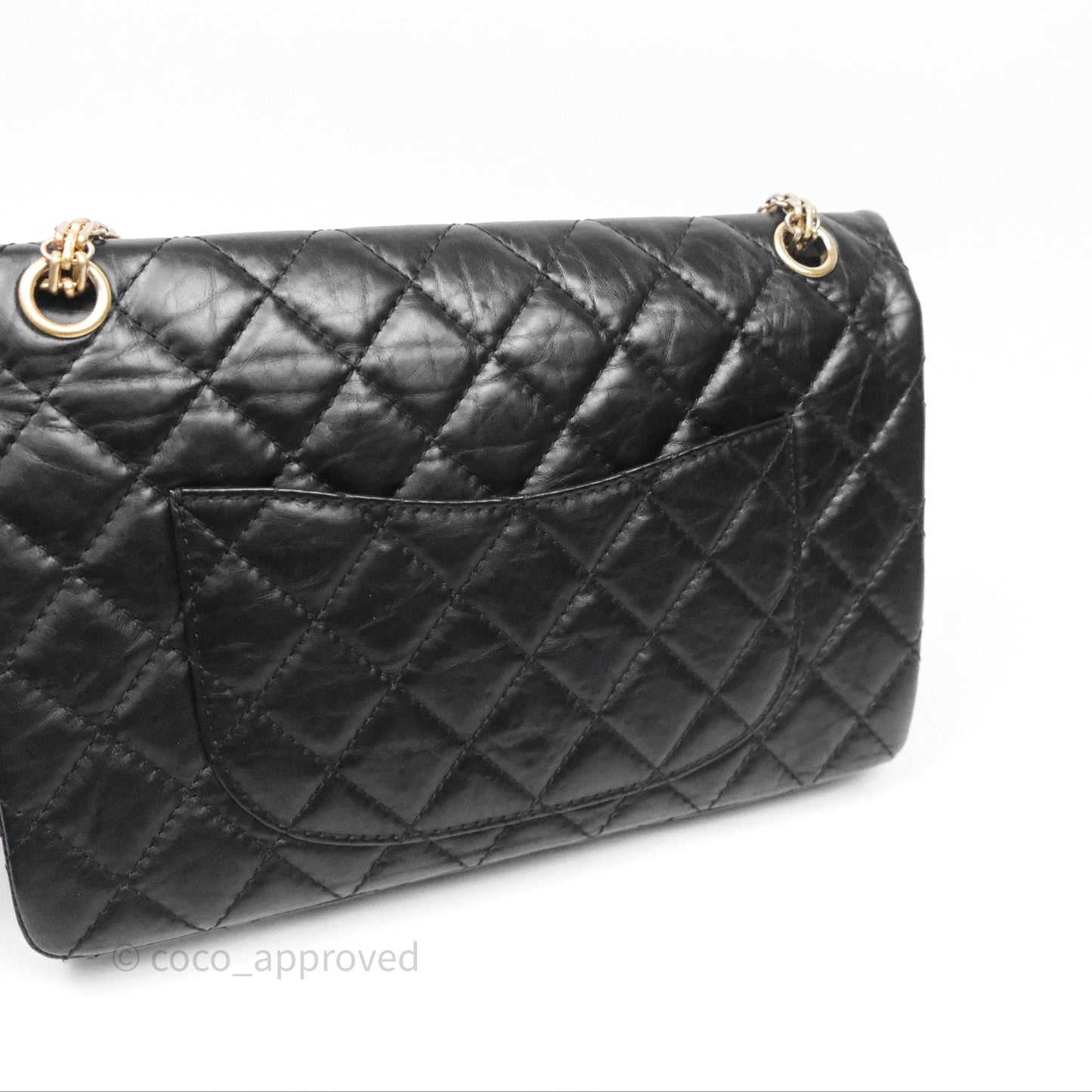 Chanel Reissue Quilted Calfskin Black Aged Gold Hardware 226