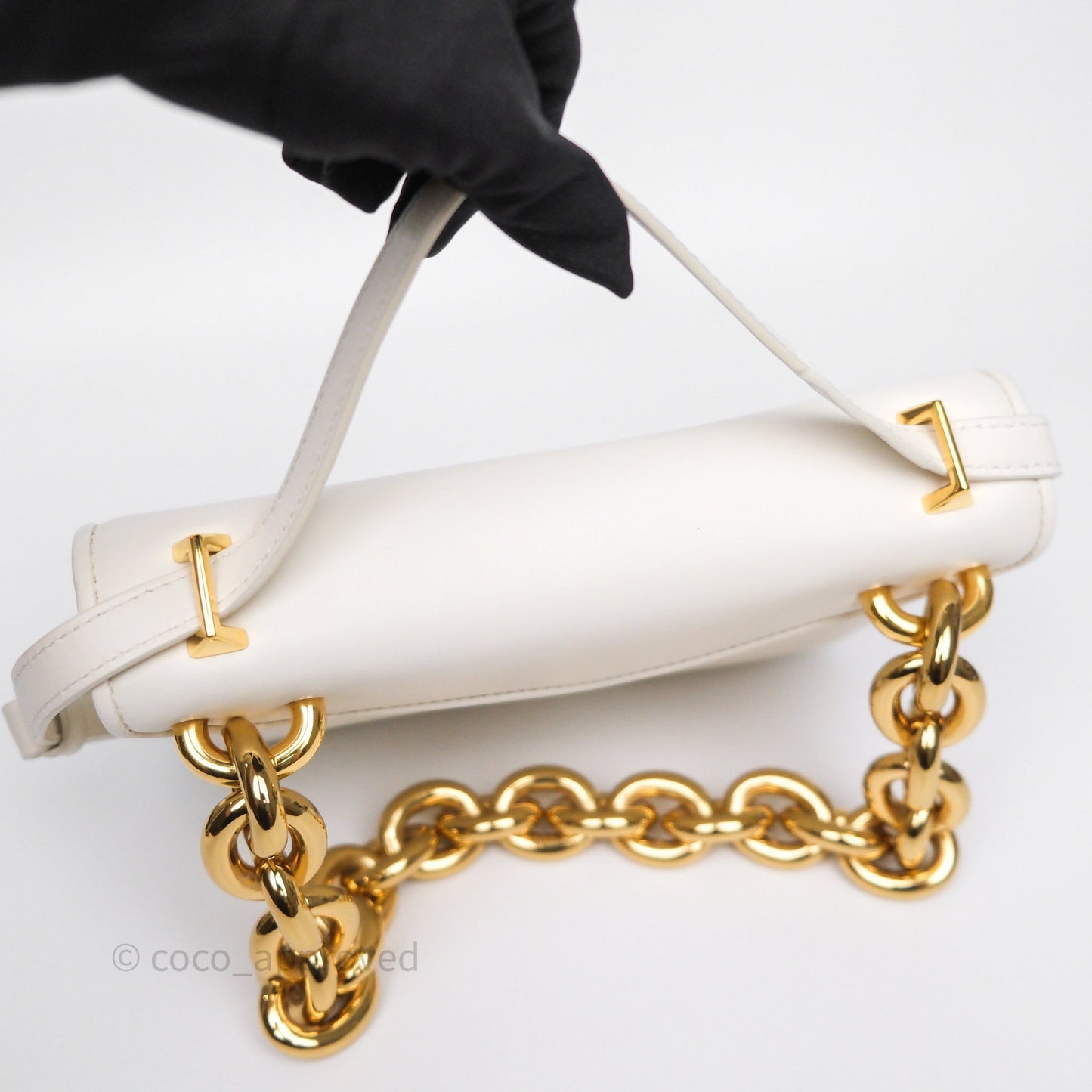 Bottega Veneta Small Mount Envelope Bag White