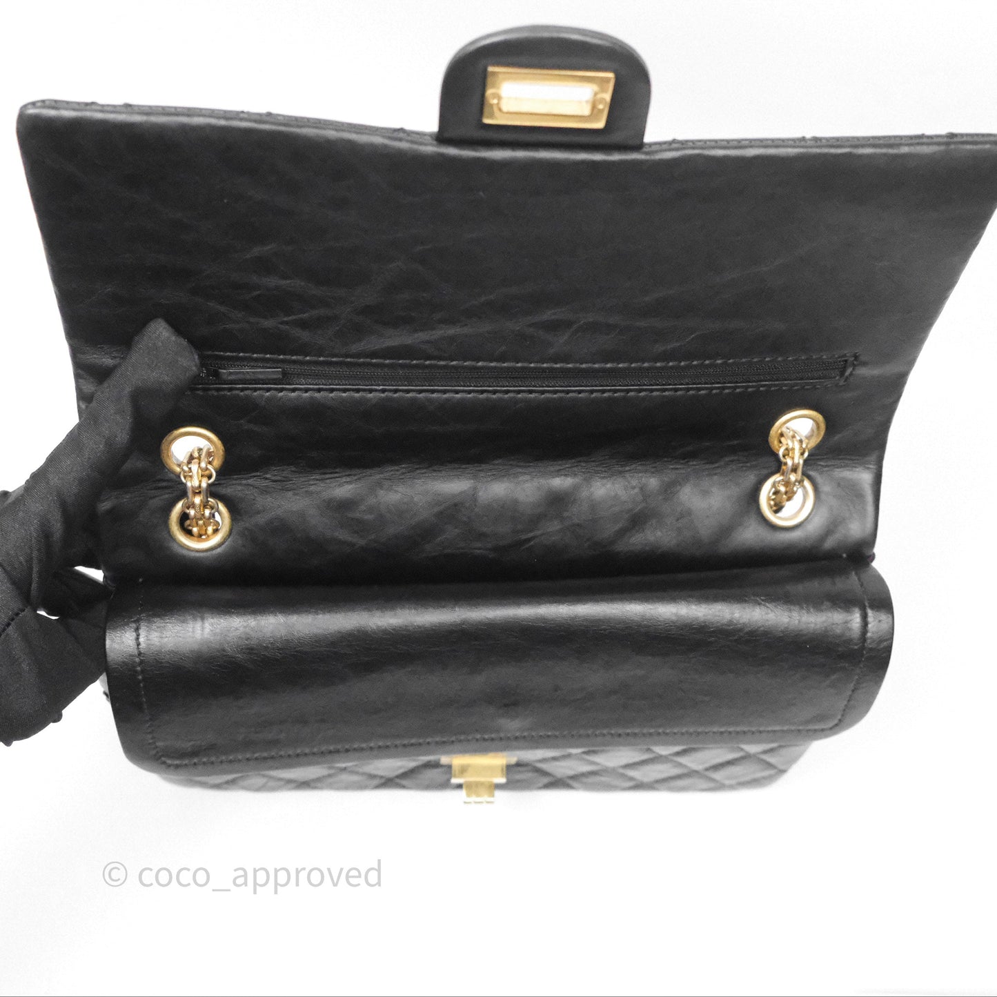 Chanel Reissue Quilted Calfskin Black Aged Gold Hardware 226