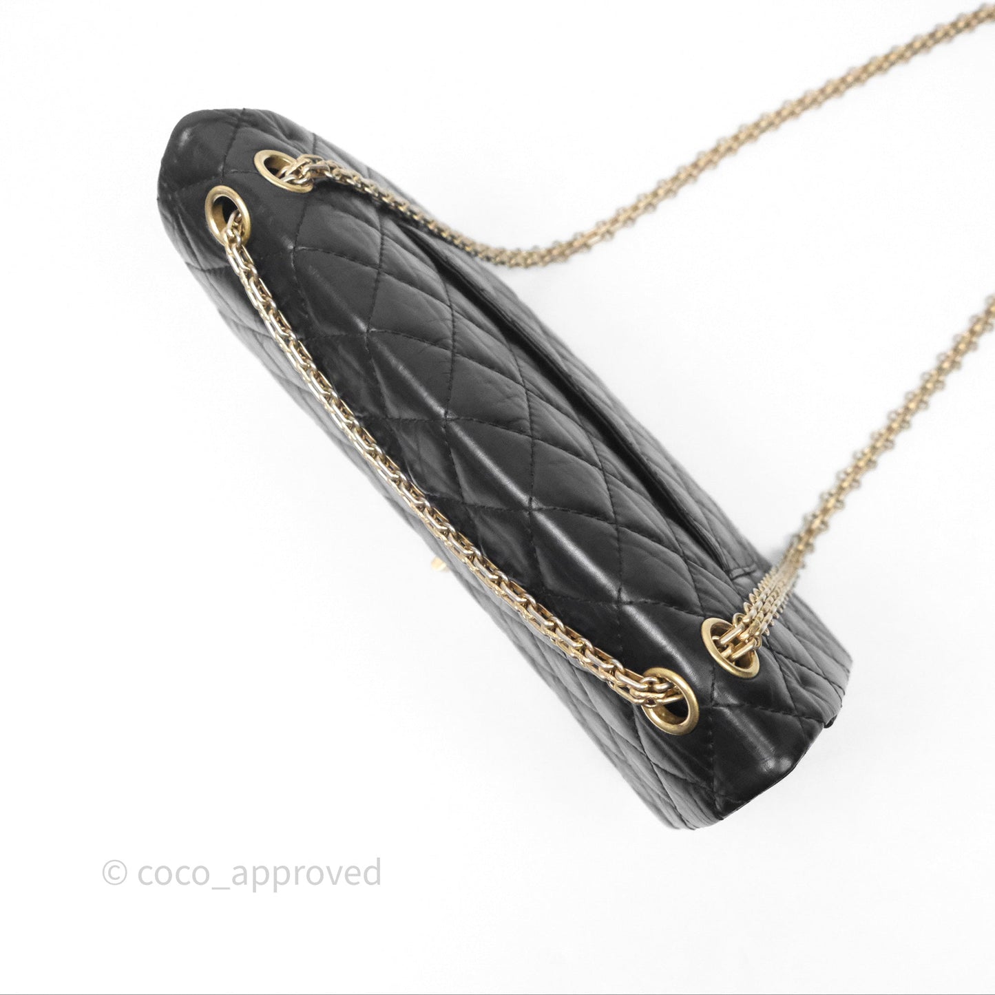 Chanel Reissue Quilted Calfskin Black Aged Gold Hardware 226