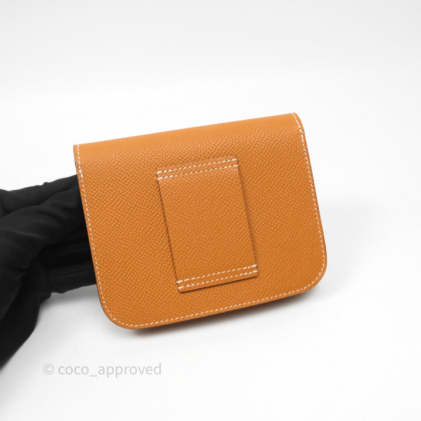 Hermès Constance Slim Wallet Toffee 1H Epsom Gold Hardware