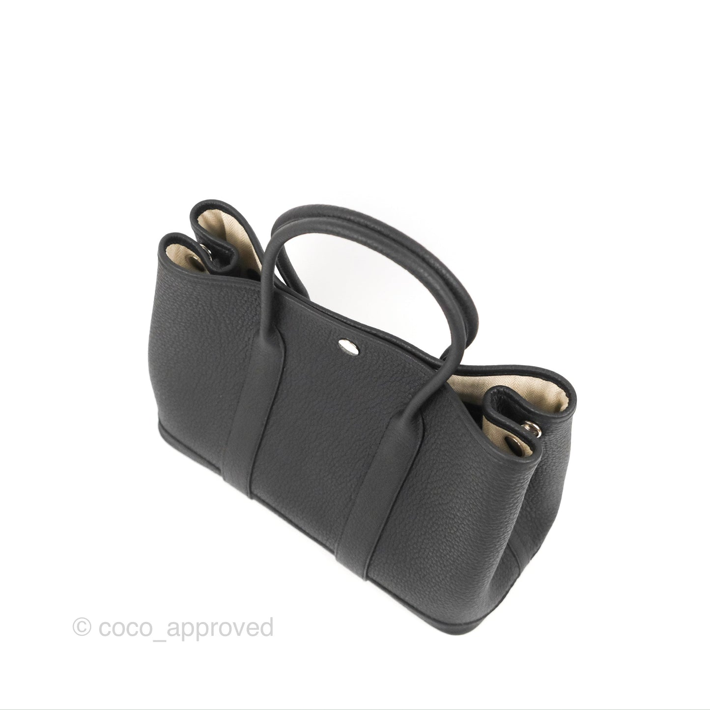 Hermes Garden Party 30 Black Negonda