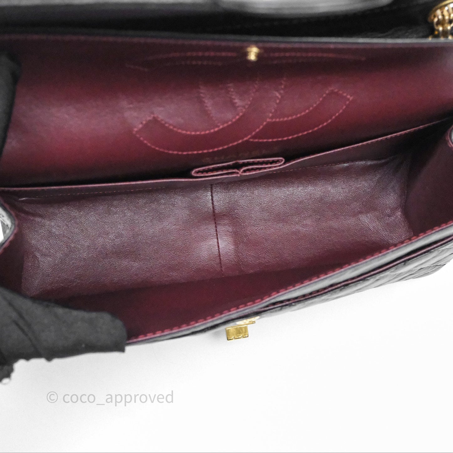 Chanel Reissue Quilted Calfskin Black Aged Gold Hardware 226